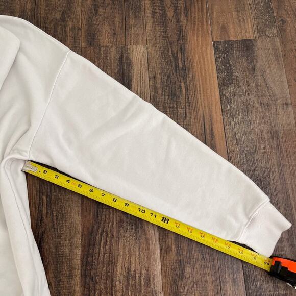 Aerie Offline Terry Sweatshirt Oversized Crew Tacos and Tennis Size Medium Cream - Picture 14 of 16